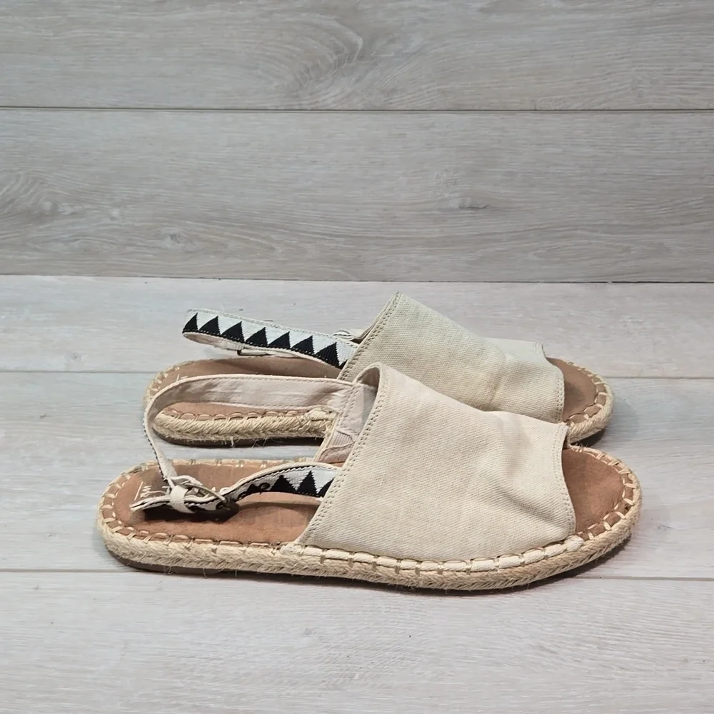 Toms Women Espadrille Flats sandals shoes sz 9